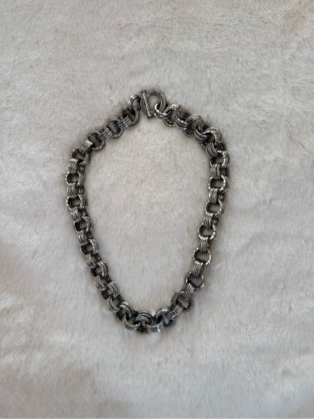 Iman Silver Chain Necklace